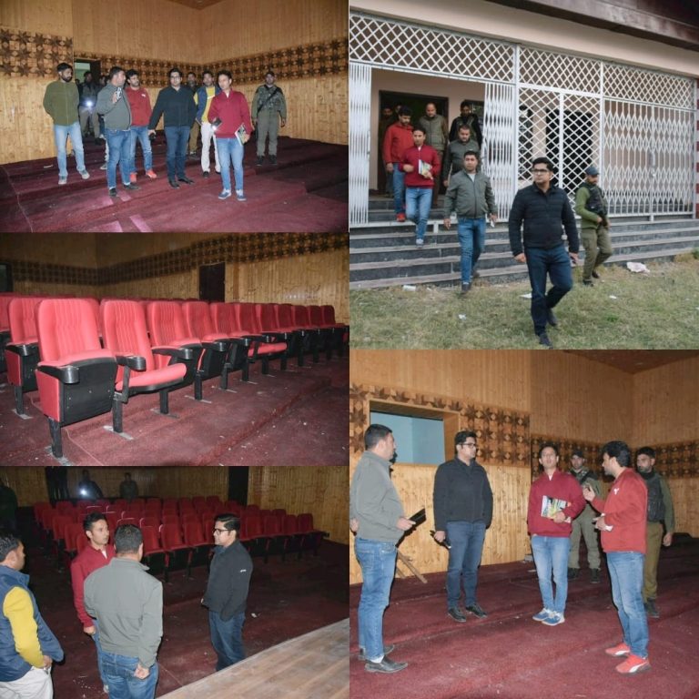 DC Bandipora inspects ongoing work on auditorium at Kuloosa