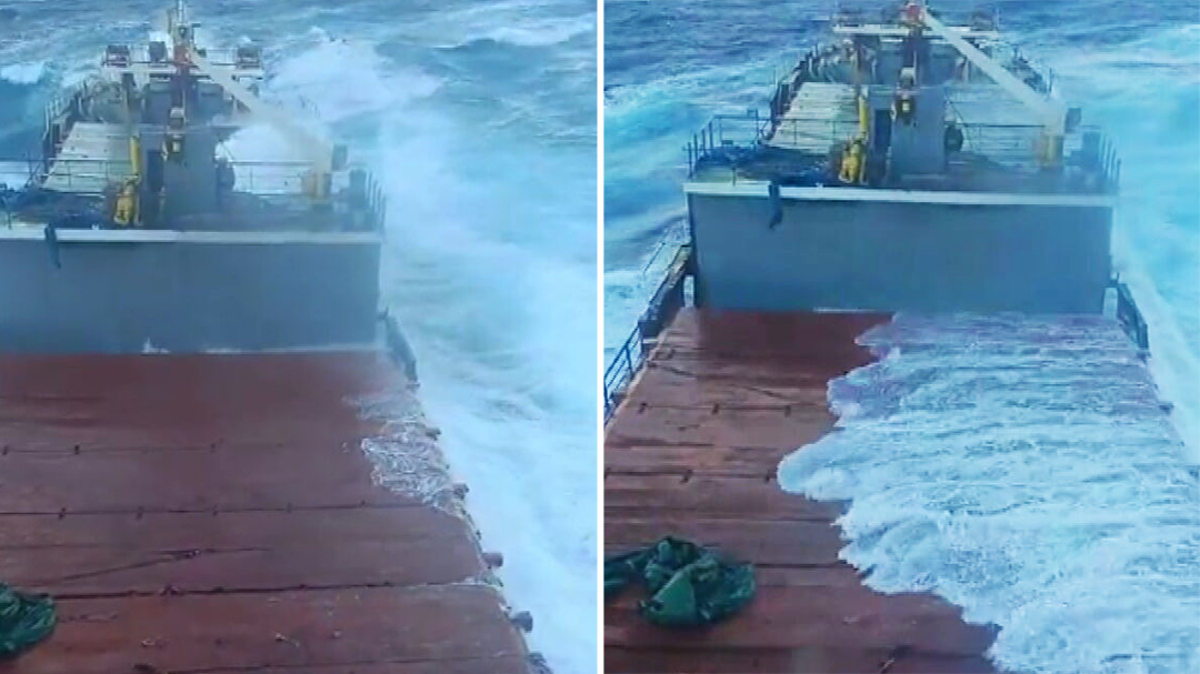 Greek cargo ship drowns near Lesbos Island