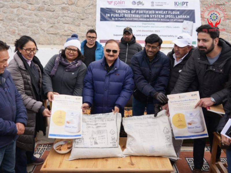 Advisor Ladakh Launches Fortified Wheat Flour in Public Distribution System to Combat Micronutrient Deficiency
